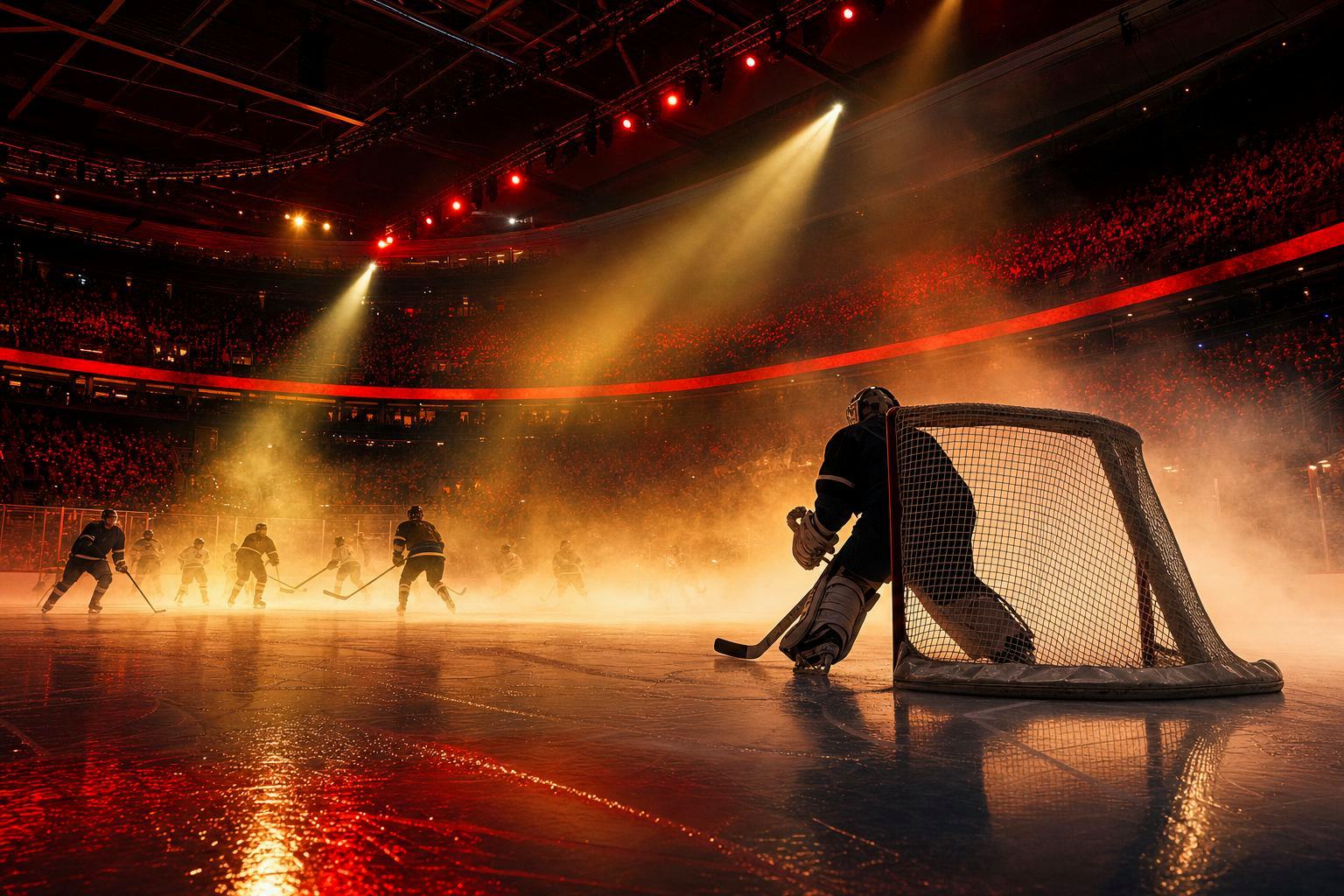 Hockey editorial scene