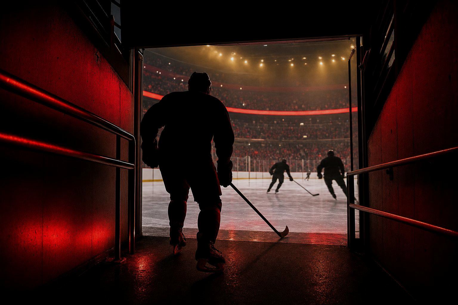Hockey editorial scene